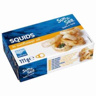Picture of “Sun&Sea” Squid in sunflower oil, 110g