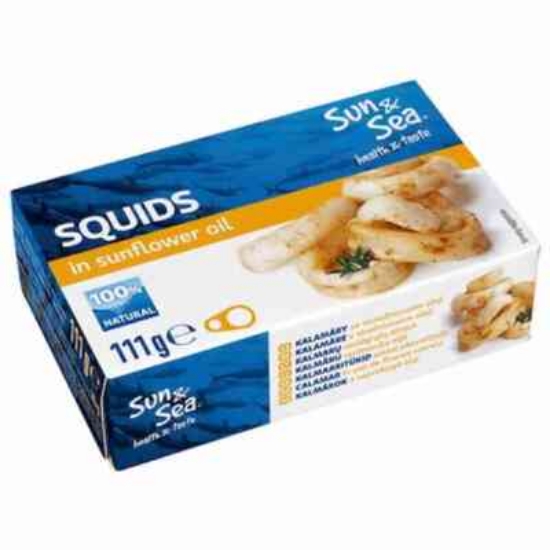 Изображение «Sun&Sea» Щупальца кальмара в подсолнечном масле, 110г