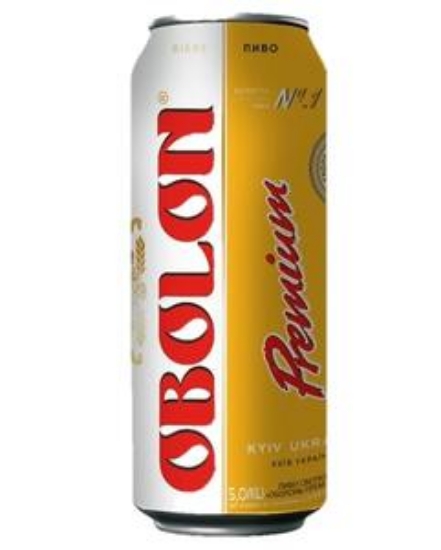 Изображение Пиво в банке "Оболонь Premium" 5% Алк. 0,5 л
