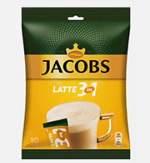 Изображение Кофейный напиток JACOBS ЛАТТЕ 3в1 (10x12,5 г)