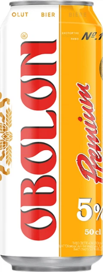 Изображение Пиво в банке "Оболонь Premium" 5% Алк. 0,5 л