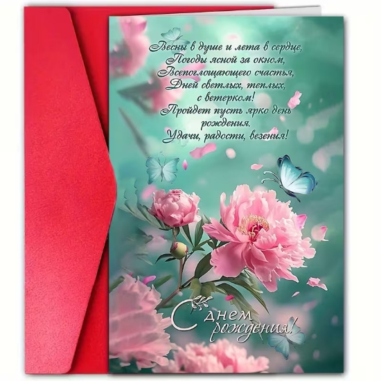 Изображение Дизайнерская открытка - 1pcs