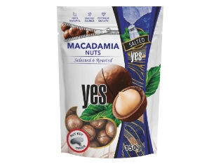 Изображение Соленые орехи макадамия в предварительно нарезанной скорлупе 150 г