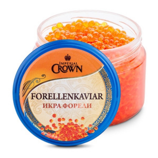 Изображение Икра Лососевая Форель красная банка Императорская Корона 250г