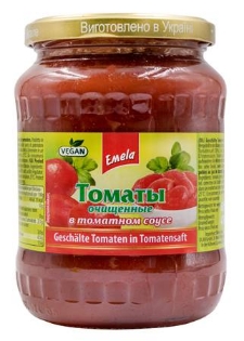 Изображение Томаты консервированные в томатном соке 680г