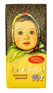 Изображение Шоколадная плитка "Алёнка" КО 150g