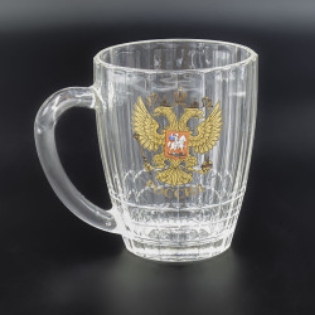 Picture of Beer Mug with the Coat of Arms of Russia, 500 ml