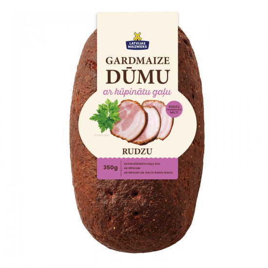 Picture of LATVIJAS MAIZNIEKS - Dumu bread with smoked meat 350g