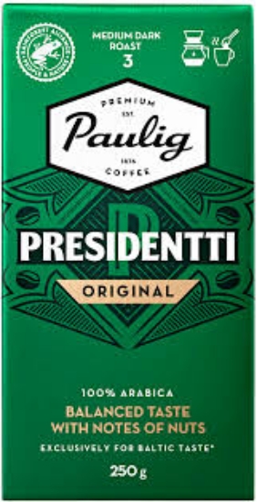 Изображение Paulig - Кофе Президент 500г