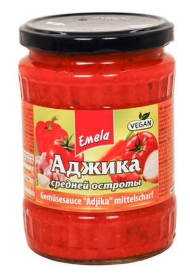 Изображение Аджика средней остроты 520 ml