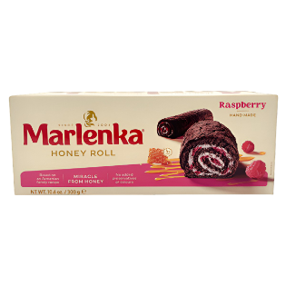 Picture of Marlenka Honey Roll with Cocoa and Raspberries 300g