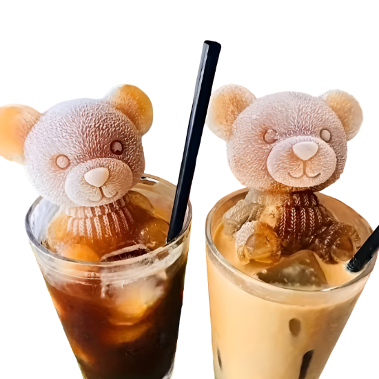 Picture of Cartoon Bear Silicone Ice Cube Mold - 1 pcs