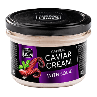 Picture of Sudrablinis - Capelin Caviar Cream with Squid 160g