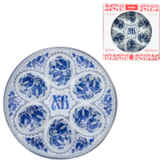 Picture of Easter stand "Pattern", for 6 eggs, Ø 18 cm, glass