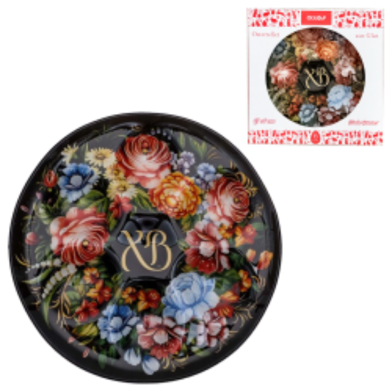 Picture of Easter stand "Pattern", for 6 eggs, Ø 18 cm, glass