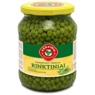 Изображение Kedainiu Konservai - Зеленый горошек Rinktiniai 690г