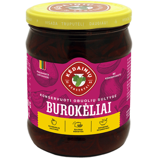 Изображение Kedainiu Konservai - Красная свекла в яблочном соке 500мл