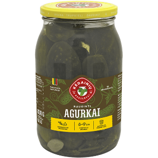 Изображение Kedainiu Konservai - Квашеные огурцы 900мл