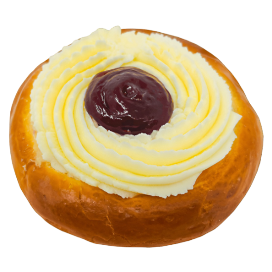 Изображение Булочка с творогом и вишней - 1 штука