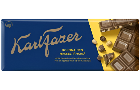 Изображение FAZER - Шоколад с цельными фундуками 200 г