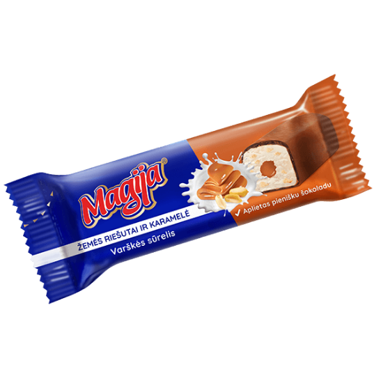 Picture of Magija Glazed Curd Cheese with Bar Caramel and Peanuts Covered 40g