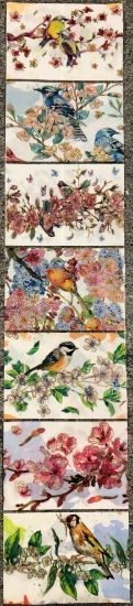 Picture of Easter decorative bands "Birds" different motifs - 1 pcs