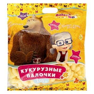 Изображение Кукурузные палочки "Маша И Медведь" 160g