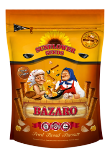 Picture of Black Sunflower Seeds with Garlic and Cheese Flavour 150g