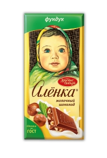 Изображение Шоколад "Алёнка" с фундуком КО 90g