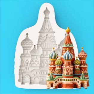 Picture of St. Basil's Cathedral of Moscow Silicone Mold - 1pcs