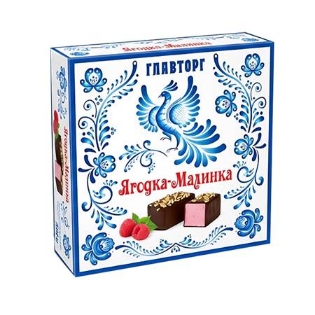 Picture of Glavtorg Yagodka-Malinka "Bird's Milk" Raspberry 380g