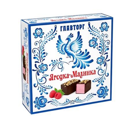 Picture of Glavtorg Yagodka-Malinka "Bird's Milk" Raspberry 380g
