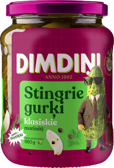Picture of Pickled Cucumbers in a Classic Marinade,  Dimdini, 660g