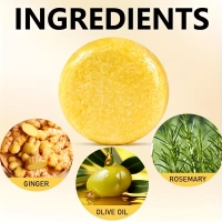 Picture of Ginger Three-in-One Shampoo Bar 60g