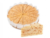Vatsak Napoleon cake with one slice cut to show the layers